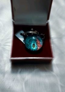 A Unique Keychain Type article Peacock Feather Des