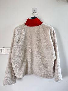 Two side Red &amp; Cream Fleece Jacket