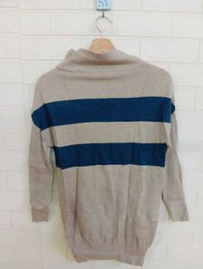 Striped Turtleneck Sweater