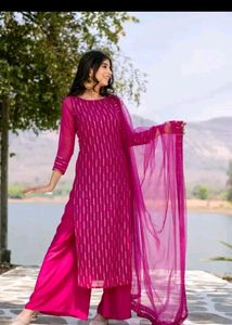 New/ Unused Straight Kurti With Dupatta Bottomwear
