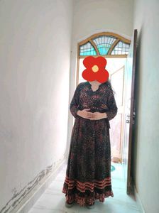 Floral Print gown frock
