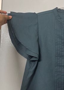 Elegant Blue-Green Blouse