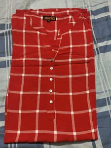 Red Checkered Top