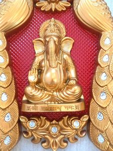 Ganesha Peacock Wall Decor