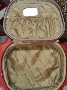 Maroon Makeup/Cosmetic Travel Bag