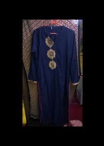 Blue Straight Kurti
