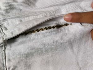 White Denim Straight Leg Jeans