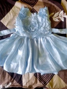Frock For Baby Girl Half Sleeves 6 To 9 Months