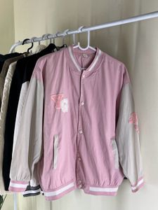 Pink Varsity Jacket