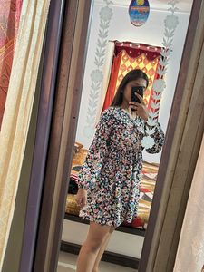 Floral Print Mini Dress