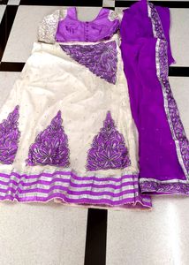 Party Wear Beautiful White Lehenga With Choli And