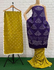🍁 BANDHANI DRESS MATERIAL🍁