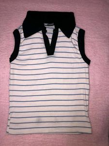 Striped Polo Top