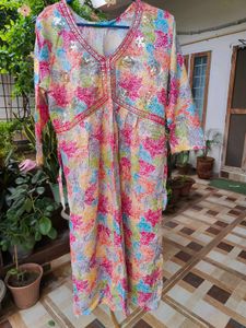 Colorful Floral Print Dress