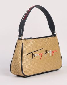 Tagged Tommy Hilfiger Natural Woven Shoulder Bag