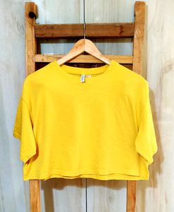 Cotton Yellow Top H&amp;M Size-42