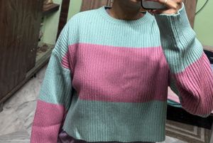 Color Block Knit Sweater