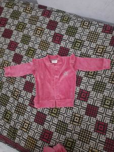 Cute Pink Baby Cardigan [sweater type]