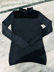 Y2k Black Knit Top
