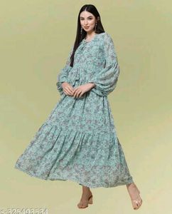 Floral Gown Partywear