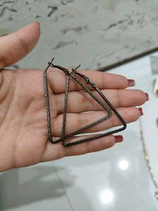 Triangle Hoop Earrings