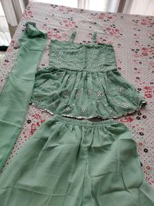 Sea Green Garara Set For Women