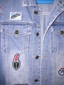 Vintage Patch Denim Jacket