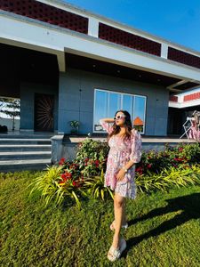 Floral Print Mini Dress