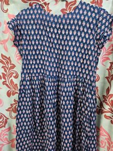 Elegant Blue Printed Kurta shara sat with dupatta