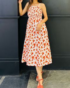 Butterfly Print dress (adjustable Straps)