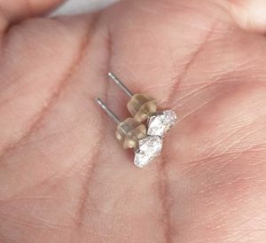 Pure Silver Zircon Stud Earrings