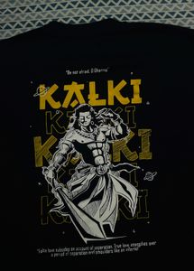Kalki Black Graphic Tee