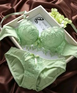 Green Lace Lingerie Set