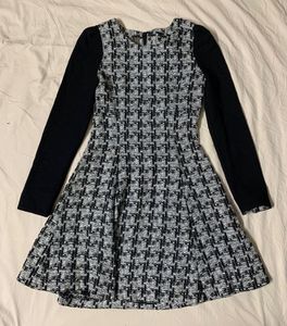 Korean Chic Tweed Mini Dress