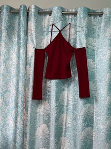 Maroon Top For Party And Outings