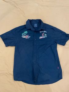 Black Embroidered Shirt (men)