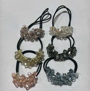 Pearl Bead Bow Hair Ties