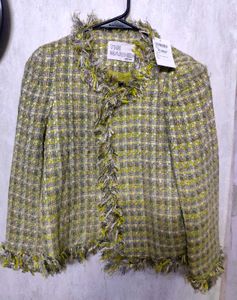 Vintage Tweed Fringe Jacket