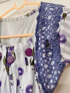 Vintage Lavender Floral Top