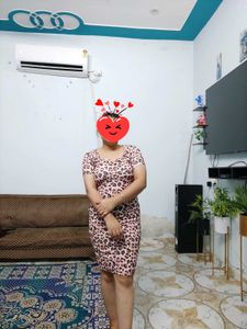 Leopard Print Bodycon Dress (bust size 32)