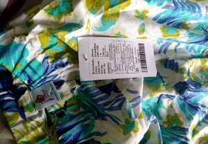 Floral Print Asymmetric Skirt