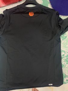 Black Active Wear T-shirt For Men