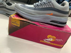 Nike Grey &amp; Orange Sneakers