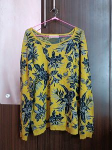 Floral Print Sweater