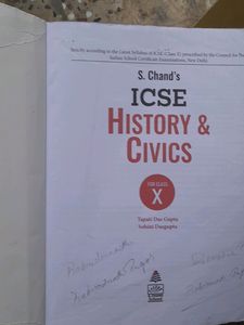 Class 10 , ICSE History &amp; Civics Book