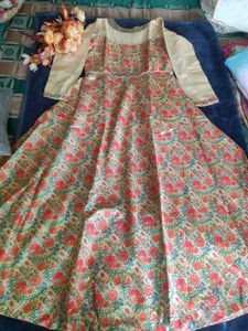 Elegant Floral Anarkali Kurta