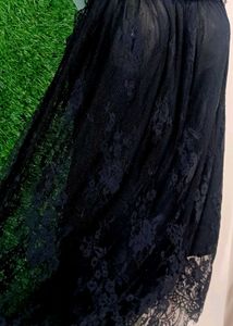 Lace Mesh Floral Princess Slip Dress