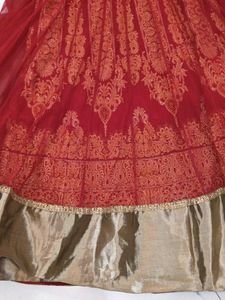 Elegant Red Anarkali