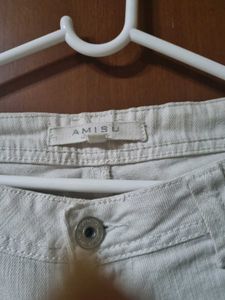 White Straight Fit Jeans