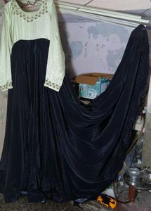 Black Silk Heavy Gown
